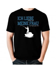 Ich liebe meine Frau Angeln lässt T-Shirt Hoodie Sport & Freizeit 18,90 €