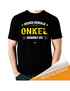 Dieser geniale Onkel gehört zu... T-Shirt Hoodie Baby & Familie  18,90 €